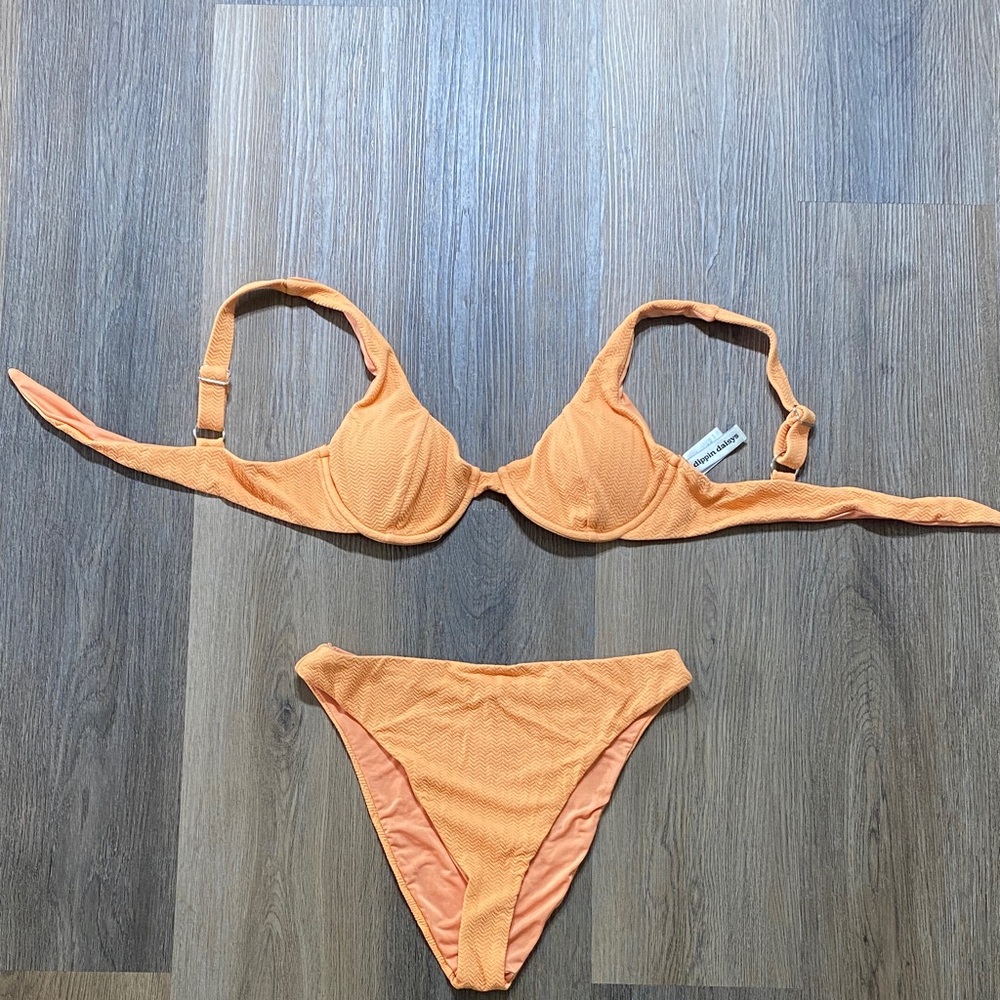Dippin' Daisy's Vibrant Orange Bikini Set